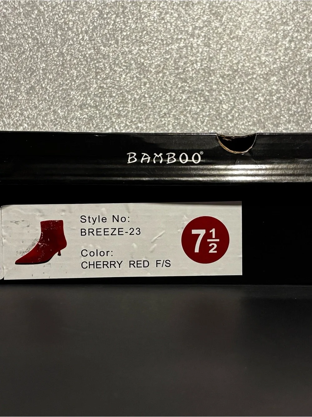 BRAND NEW Cherry Red Suede Ankle Boots With A Small Heel❤️ basic but still fancy